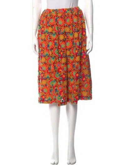 Pre-owned Comme Des Garçons Vintage Knee-length Skirt In Red