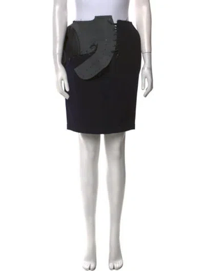 Pre-owned Comme Des Garçons Vintage Knee-length Skirt W/ Tags In Blue