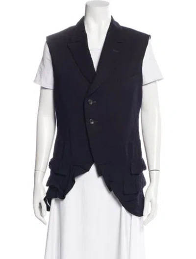 Pre-owned Comme Des Garçons Vintage Late 1980's - Early 1990's Vest In Blue