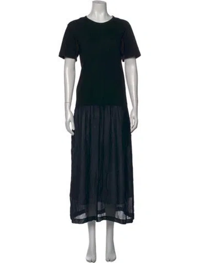 Pre-owned Comme Des Garçons Vintage Long Dress In Black