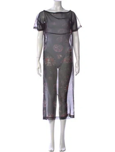Pre-owned Comme Des Garçons Vintage Long Dress In Black