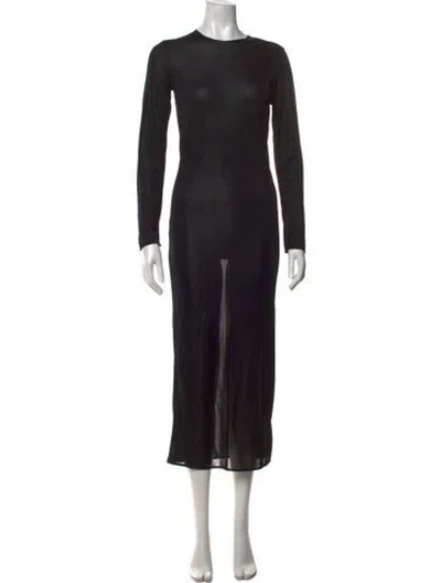 Pre-owned Comme Des Garçons Vintage Long Dress In Black