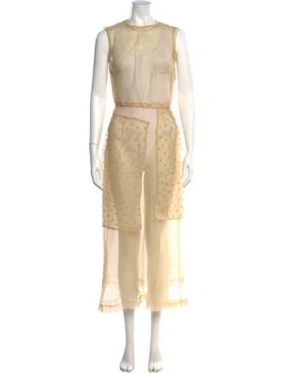 Pre-owned Comme Des Garçons Vintage Long Dress In Neutrals