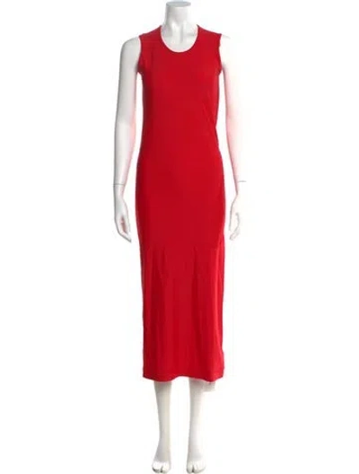 Pre-owned Comme Des Garçons Vintage Long Dress In Red
