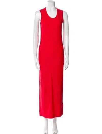 Pre-owned Comme Des Garçons Vintage Long Dress In Red