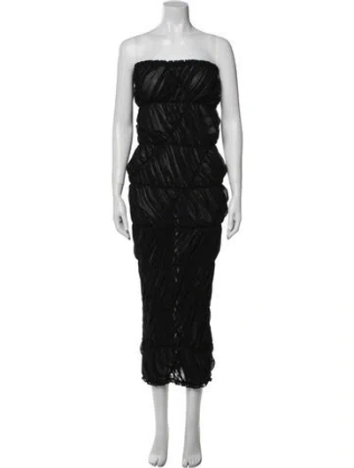 Pre-owned Comme Des Garçons Vintage Long Skirt In Black