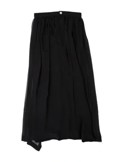 Pre-owned Comme Des Garçons Vintage Long Skirt In Black