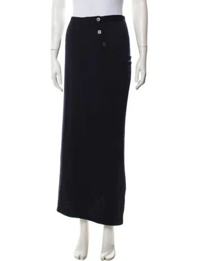 Pre-owned Comme Des Garçons Vintage Long Skirt In Blue