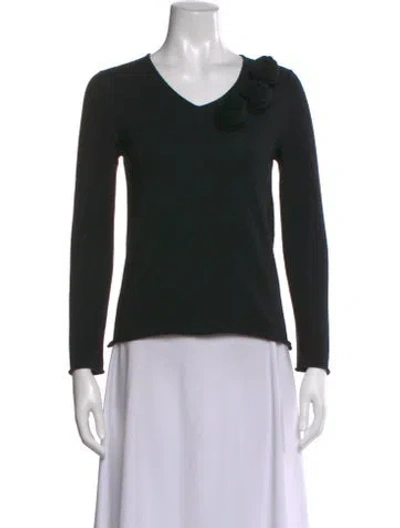 Pre-owned Comme Des Garçons Vintage Merino Wool Sweater In Black