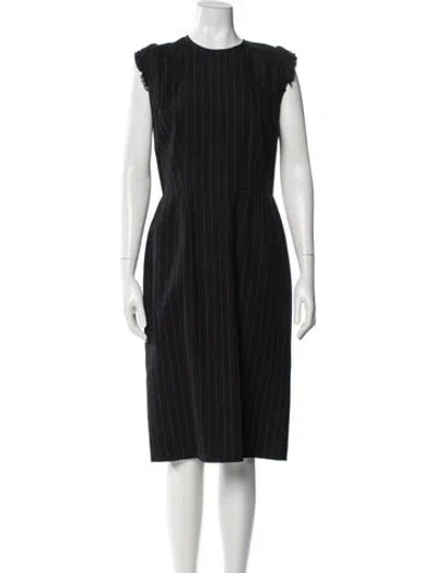 Pre-owned Comme Des Garçons Vintage Midi Length Dress In Black