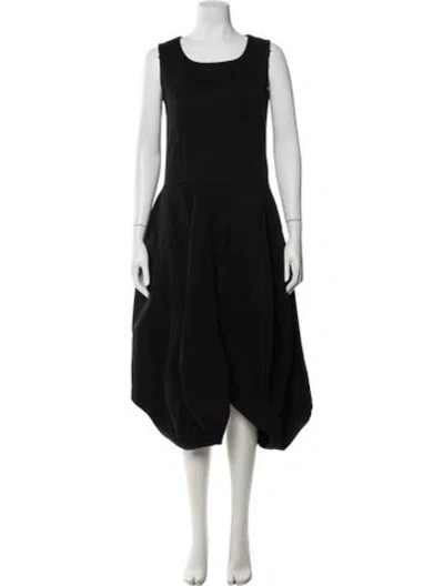 Pre-owned Comme Des Garçons Vintage Midi Length Dress In Black