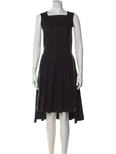 Pre-owned Comme Des Garçons Vintage Midi Length Dress In Black