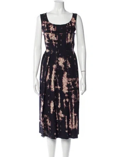 Pre-owned Comme Des Garçons Vintage Midi Length Dress In Blue