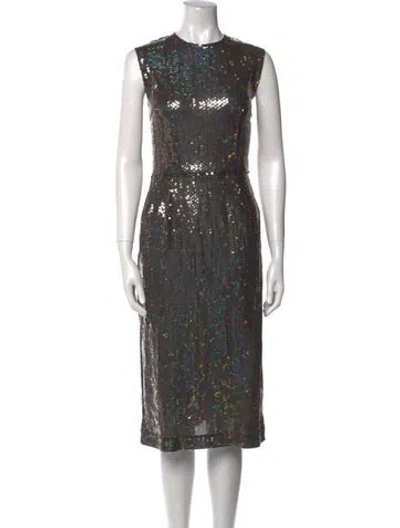 Pre-owned Comme Des Garçons Vintage Midi Length Dress In Gray