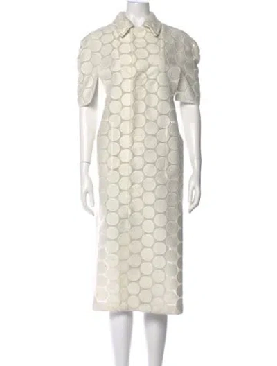 Pre-owned Comme Des Garçons Vintage Midi Length Dress In Neutral