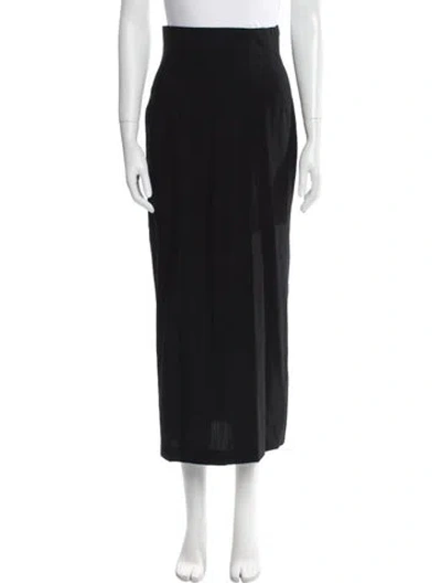Pre-owned Comme Des Garçons Vintage Midi Length Skirt In Black