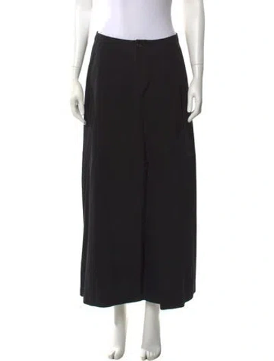 Pre-owned Comme Des Garçons Vintage Midi Length Skirt In Black