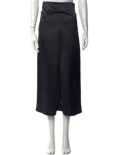 Pre-owned Comme Des Garçons Vintage Midi Length Skirt In Black