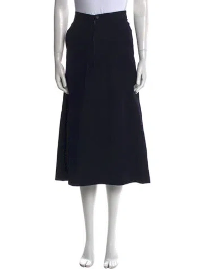 Pre-owned Comme Des Garçons Vintage Midi Length Skirt In Blue