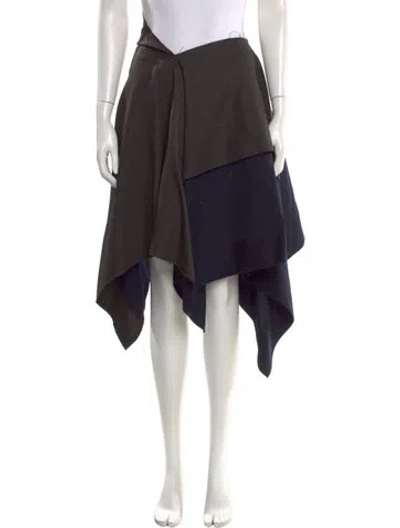 Pre-owned Comme Des Garçons Vintage Midi Length Skirt In Blue