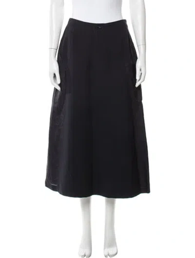 Pre-owned Comme Des Garçons Vintage Midi Length Skirt In Blue