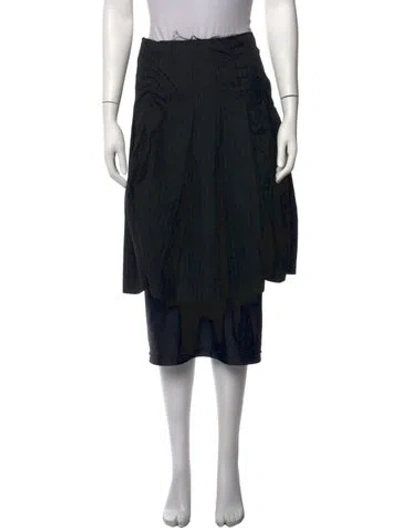 Pre-owned Comme Des Garçons Vintage Midi Length Skirt In Blue