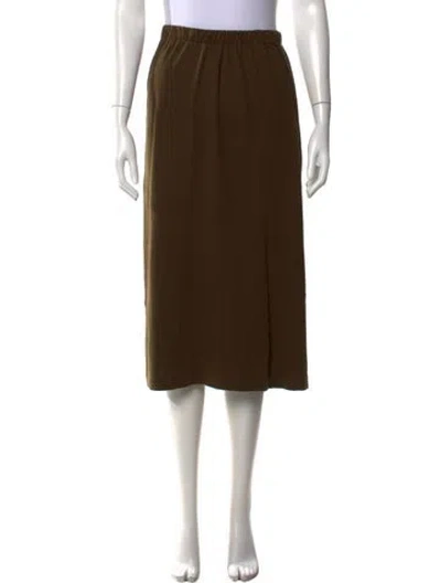 Pre-owned Comme Des Garçons Vintage Midi Length Skirt In Green