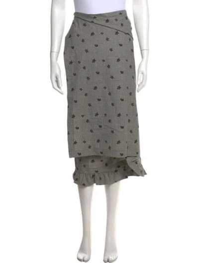 Pre-owned Comme Des Garçons Vintage Midi Length Skirt In Grey