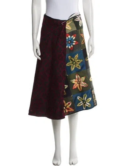 Pre-owned Comme Des Garçons Vintage Midi Length Skirt In Multi