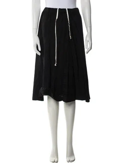 Pre-owned Comme Des Garçons Vintage Midi Length Skirt W/ Tags In Black