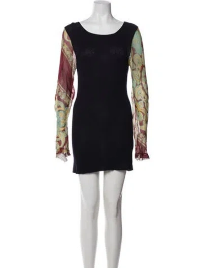 Pre-owned Comme Des Garçons Vintage Mini Dress In Blue