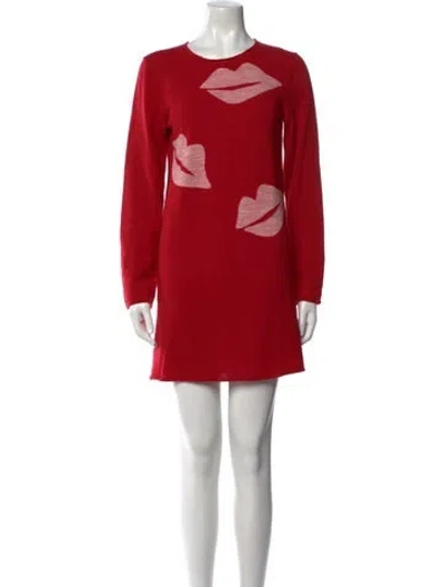 Pre-owned Comme Des Garçons Vintage Mini Dress In Red