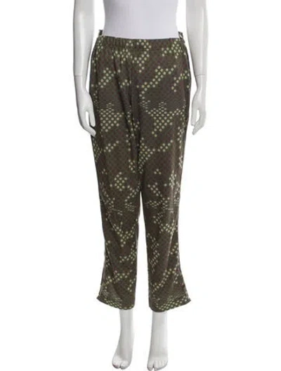 Pre-owned Comme Des Garçons Vintage Straight Leg Pants In Green