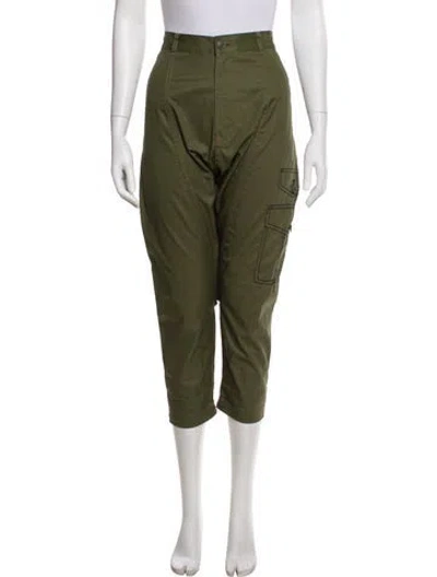 Pre-owned Comme Des Garçons Vintage Straight Leg Pants In Green