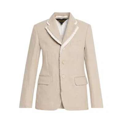 Pre-owned Comme Des Garçons Vintage Style Jacket 'ecru/white' | Women's Size M