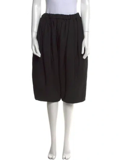 Pre-owned Comme Des Garçons Vintage Wide Leg Pants In Black