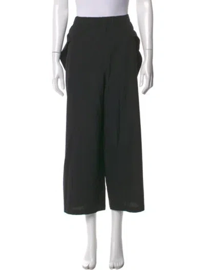 Pre-owned Comme Des Garçons Vintage Wide Leg Pants In Black
