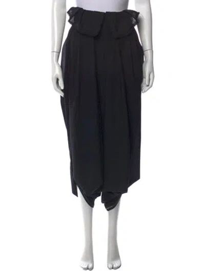Pre-owned Comme Des Garçons Vintage Wide Leg Pants In Black