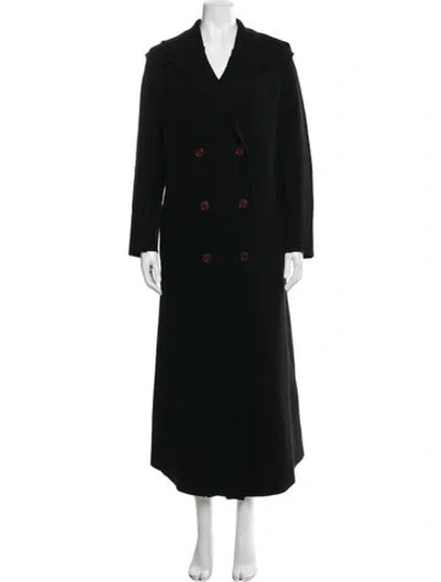 Pre-owned Comme Des Garçons Vintage Wool Coat In Black