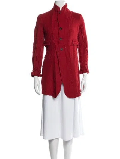 Pre-owned Comme Des Garçons Vintage Wool Jacket In Red