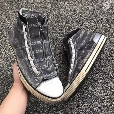 Pre-owned Comme Des Garçons Visvim X Comme Des Garcons Shirt Kiefer Hi Marketing Machine Shoes In Blue