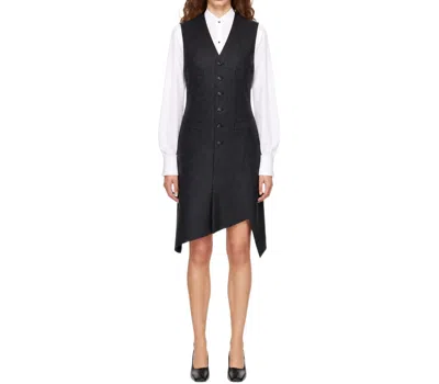 Comme Des Garçons V-neck Dress In Black