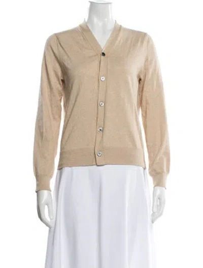 Pre-owned Comme Des Garçons V-neck Sweater In Neutral