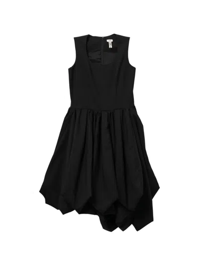 Comme Des Garçons Voluminous Midi Dress In Black