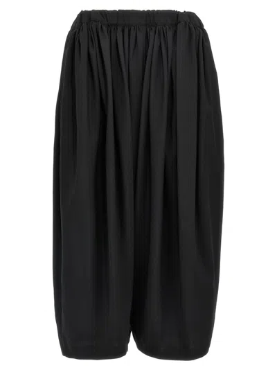 Comme Des Garçons Voluminous Wool Balloon Pants In Black