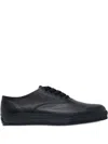Comme Des Garçons Round-toe Low-top Casual Sneakers In Black