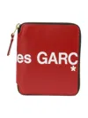 Comme Des Garçons Classic Leather Bifold Wallet With Card Slots In Red