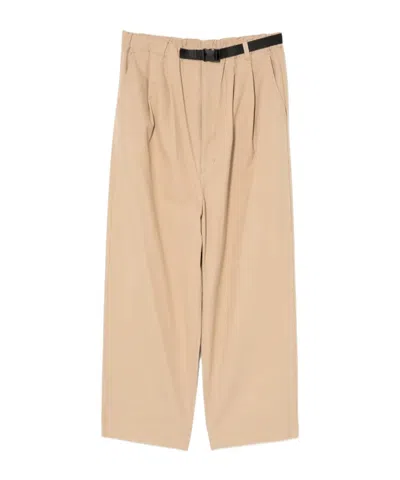 Comme Des Garçons Waist-cinching Trousers In Brown