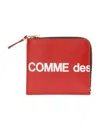 Comme Des Garçons Leather Polkadot Wallet With Zipper