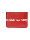 Comme Des Garçons Leather Polkadot Wallet With Zipper